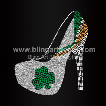 High Heel Rhinestone Irish Heat Transfers High Heel Rhinestone Irish Heat Transfers
